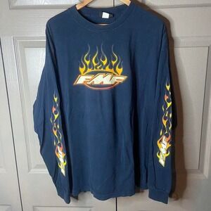 FMF long sleeve Size XXL motocross flame sleeve biker grunge y2k